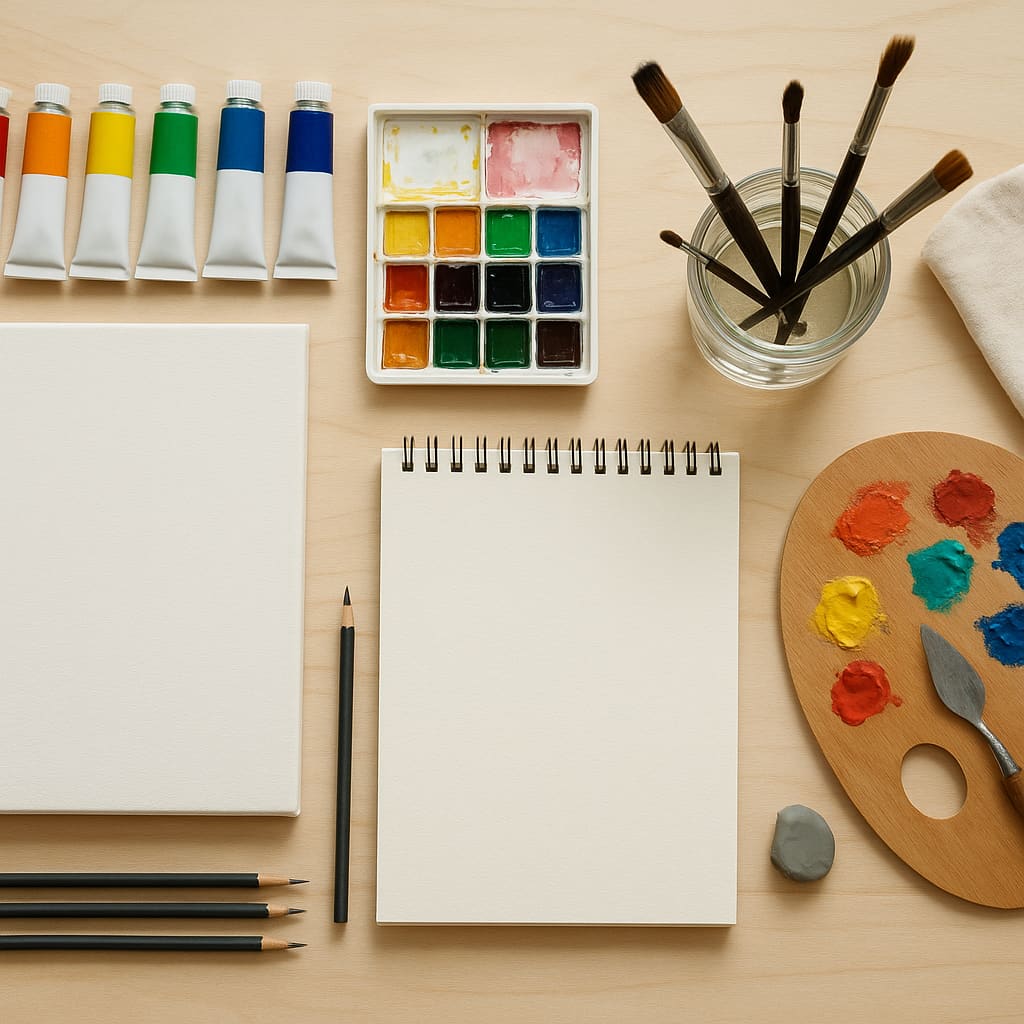 Art Supplies Flatlay